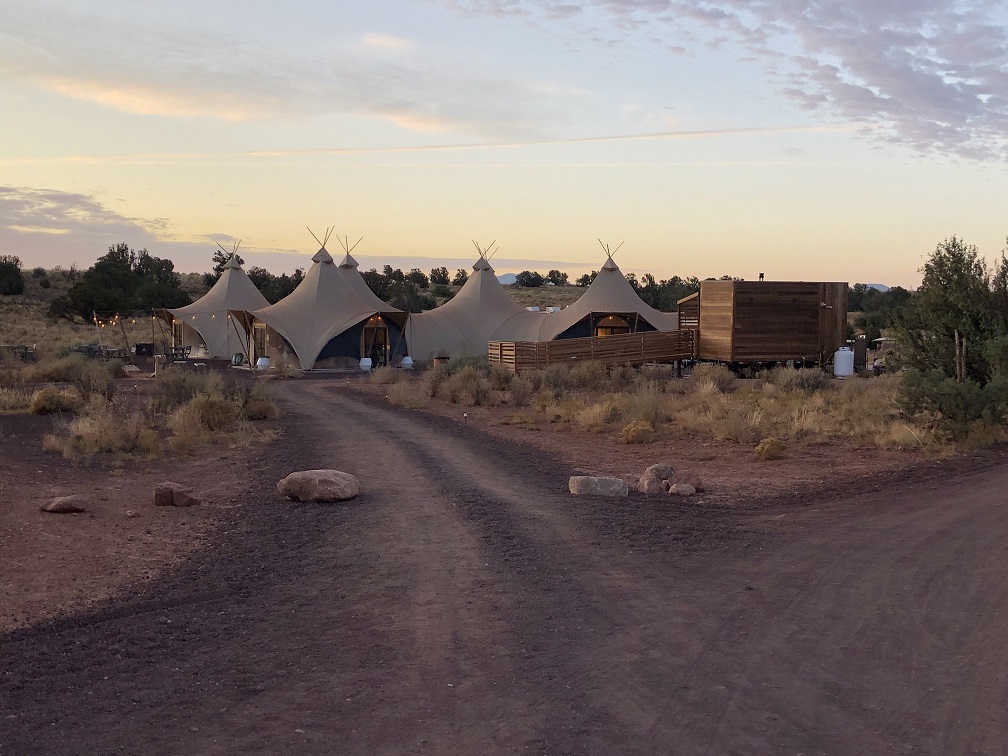 Community tent at Under Canvas Grand Canyon