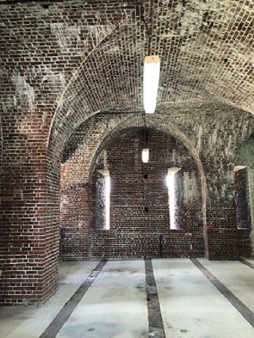 photo of unique architecture inside the Fort East Martello museum